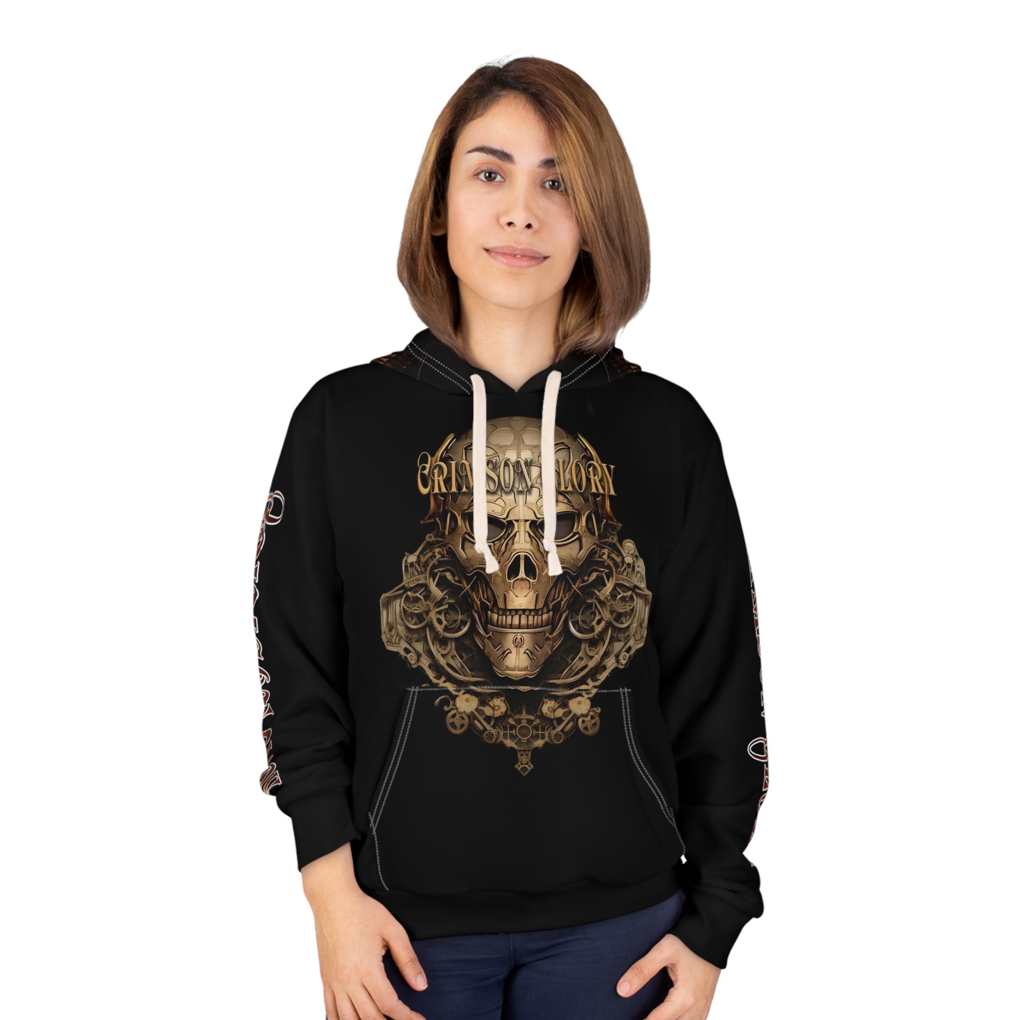 Crimson Glory Unisex Pullover Hoodie - Image 3